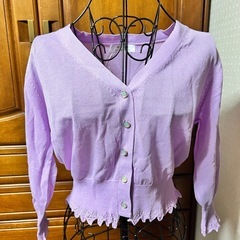 UVカットカーディガン ブラック ラベンダー 2着 新品 未使用の画像
