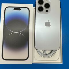 Apple『iPhone 14 pro、128GB、シルバー、SIMフリー ,箱付き』の画像
