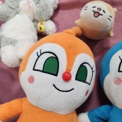 アンパンマン　ゼニガメ　ポケモン　ぬいぐるみ　おもちゃ　まとめ売り　コキンちゃん　ドキンちゃん　ねこの画像