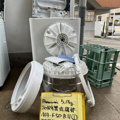 【リサイクルショップ ピカソ 小松原】🌀✨Panasonic 全自動洗濯機 5.0kg【2018年製／NA-F50B11】分解洗浄済み✨🌀★2914★の画像
