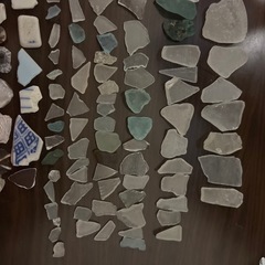 シーグラス シー陶器 貝殻 まとめ売り 天然 ガラス ハンドメイド、アートにの画像