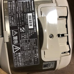 炊飯器　五合炊き　　パナソニック　中古の画像