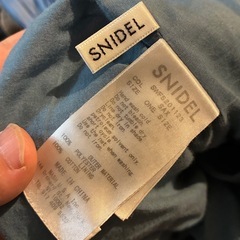 【元値8000円】SNIDEL プリーツロングスカート 青 ワンサイズの画像