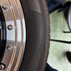 165/55R15メッシュホイール美品の画像