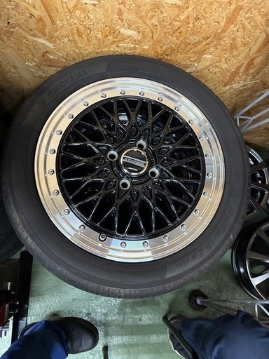 165/55R15メッシュホイール美品