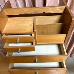 木製の小物収納箱の画像