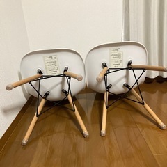 【第二弾】訳あり　ホワイト　チェア　2脚セットの画像