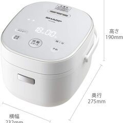 Rice Cooker (炊飯器)  Sharp KS-CF05B-W の画像
