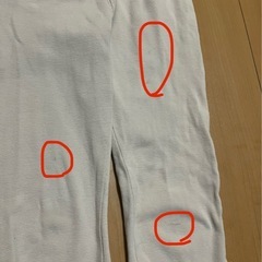 子供服　GUデニムスカート　白い綿ズボン 140の画像