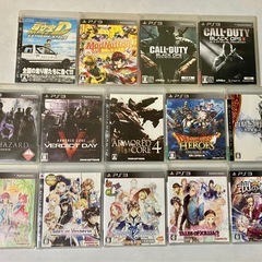 中古PS3本体　ソフト14本セット　レアな頭文字Dのソフトもあり！ソフトがセットなので直ぐに遊べます！の画像