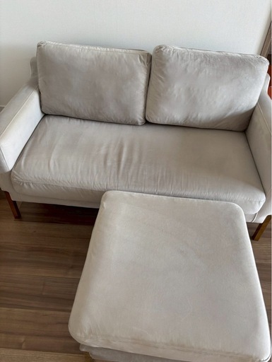 Francfranc スプラン ソファ ライトベージュ 2人掛け