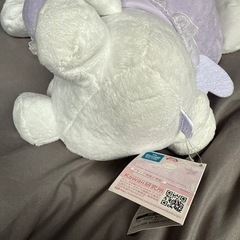 サンリオ ぬいぐるみ ホワイト・パープル 約30cmの画像