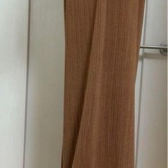 I最終処分大セール！美品！秋/冬リブ素材イージーワイドパンツの画像