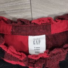 baby GAP ベビー ギャップ　チェックワンピース　コットン　長袖　100cmの画像