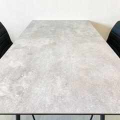 セラミックダイニングテーブル イス4脚セットの画像