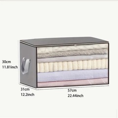 6個セット 収納ケース 衣類収納ボックス グレー 折りたたみ式の画像