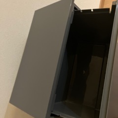 ダストボックス リビング ペダル ごみ箱 足踏み タオルラック フラップ式 薄型 限定カラー　グレー　 アスベル ASVEL 分別 ペダル 2段 ワイド 40L EC】の画像