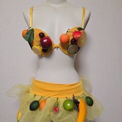 海外 コスチューム Bridget 4PC Fruit Cup フルーツ 踊り子の画像
