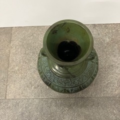 陶器　花瓶　21cmの画像
