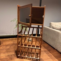 【引き取りに来てくださる方】ワインラック 棚 ラック4段の画像