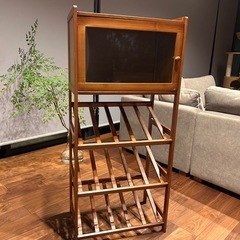 【引き取りに来てくださる方】ワインラック 棚 ラック4段の画像