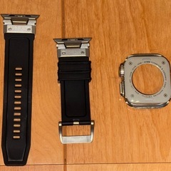 Apple Watch Ultra風メタルケース+バンドセット（44mm） チタンカラーの画像