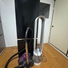 【3点セット 家電】冷蔵庫・掃除機・タワーファン の画像
