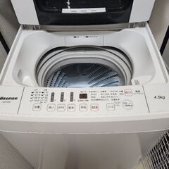 Hisense　全自動洗濯機4.5kgの画像