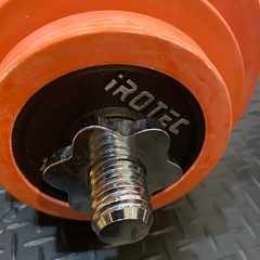 《新品同様‼️》値下げ‼️ダンベル　IROTEC ラバーダンベル 可変式40kg の画像