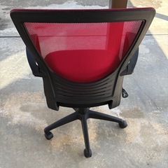 メッシュチェア　レッド　赤　Aの画像