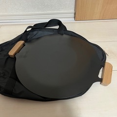 新品未使用　マルチグリルパン　木製持ち手付きの画像