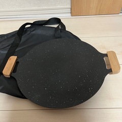 新品未使用　マルチグリルパン　木製持ち手付きの画像