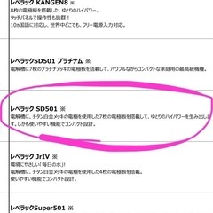 買い得🉐ほぼ新品！エナジックSD501 定価437800円の画像