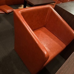 【まとめ売り】店舗用ソファチェア7脚＋テーブル7台セット 引き取り限定の画像