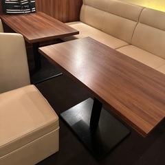 【まとめ売り】店舗用ソファチェア7脚＋テーブル7台セット 引き取り限定の画像