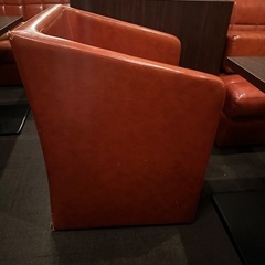 【まとめ売り】店舗用ソファチェア7脚＋テーブル7台セット 引き取り限定の画像
