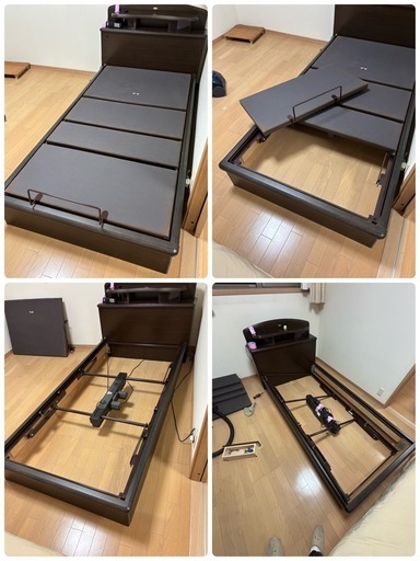  シモンズベッド2台（電動1台）