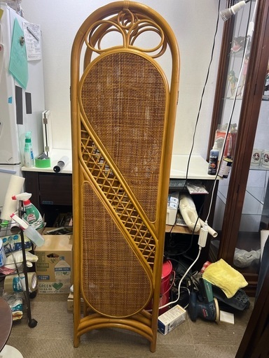 ラタン パーテーション3連 籐 衝立 高さ150cm