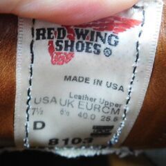 REDWING レッドウィング オックスフォード 8103 USA製 size:7 1/2 25.5cm 中古の画像