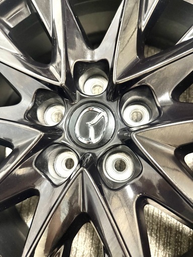 マツダ CX8純正 19インチ グロスブラック塗225/55R19、CX5等