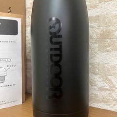 OUTDOOR ステンレス水筒 ブラック　保温　保冷の画像