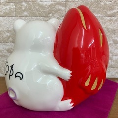 コパ家の風水 だきしめたいねずみの置物 インテリア 陶器製 の画像