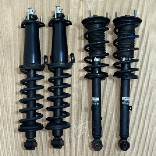 TOYOTA トヨタ GRS200 クラウンアスリート 後期 純正 サスペンションキット サスセット ショックアブソーバー+スプリング 1台分 48510-30790 / 48520-30240 / 48530-30730