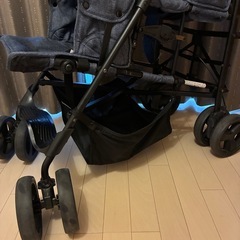 kinderwagon DUO(キンダーワゴン デュオ)グレー2人乗りベビーカー