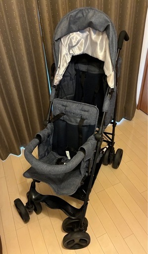 kinderwagon DUO(キンダーワゴン デュオ)グレー2人乗りベビーカー