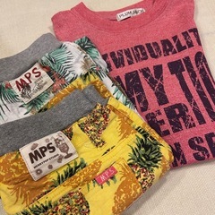 👕【サイズ140／3点セット】MPSズボン2点＋レッドピンクTシャツ👖👚 – 鮮やかカラーで元気コーデ！おしゃれで着回し力抜群✨ –の画像