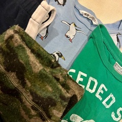 👕【サイズ140】長袖トップス2点＋長ズボン2点／計4点セット【無料でお譲りします】👖 – お着替え用・洗い替えにピッタリ！破れなし＆まだ使えます◎ –の画像
