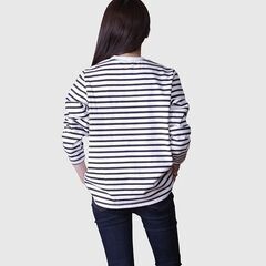 天竺ボーダー柄ロングスリーブＴ　新品の画像