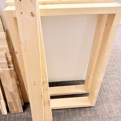 【受け渡し決定】DIY 木材セット 集成材 カット済み 板材＆角材フレーム 棚・机製作にの画像