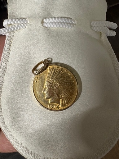 21.6金 
1914D 10ドル インディアン金貨